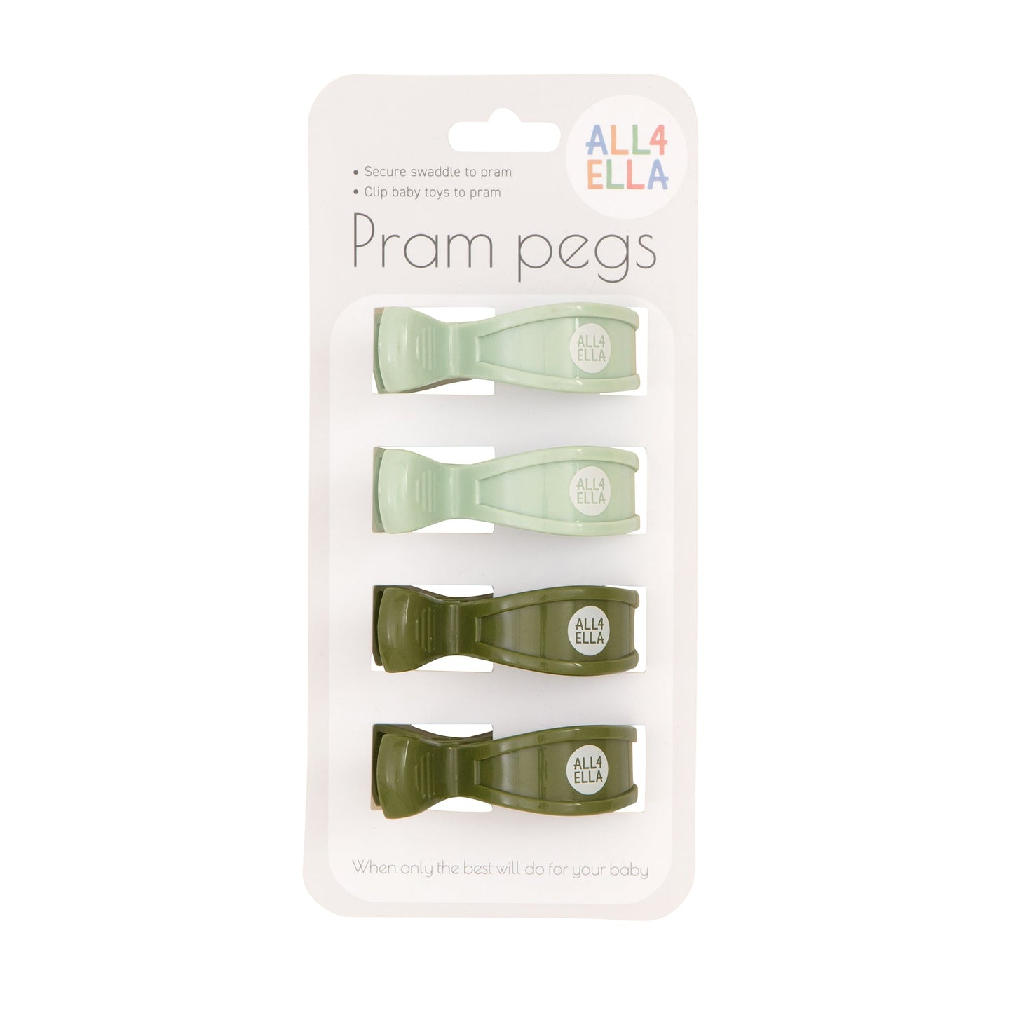 4 Pack Pram Pegs