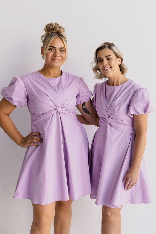 Lavender Breast Feeding Dress