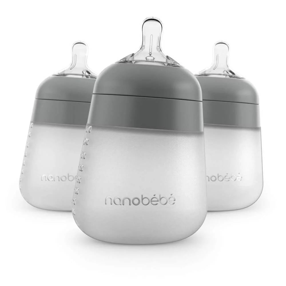 Nanobebe Silicone Bottle 3 Pack