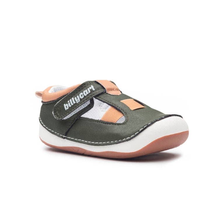 Forrest Green and Tan Baby and Toddler Unisex Sandals