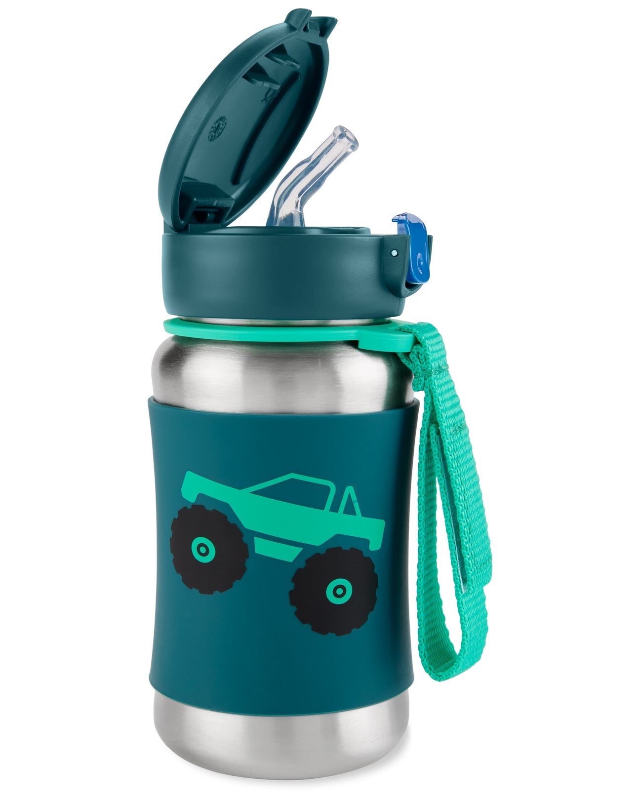 Skip Hop Spark Style Stainless Steel Straw Bottle - Truck
