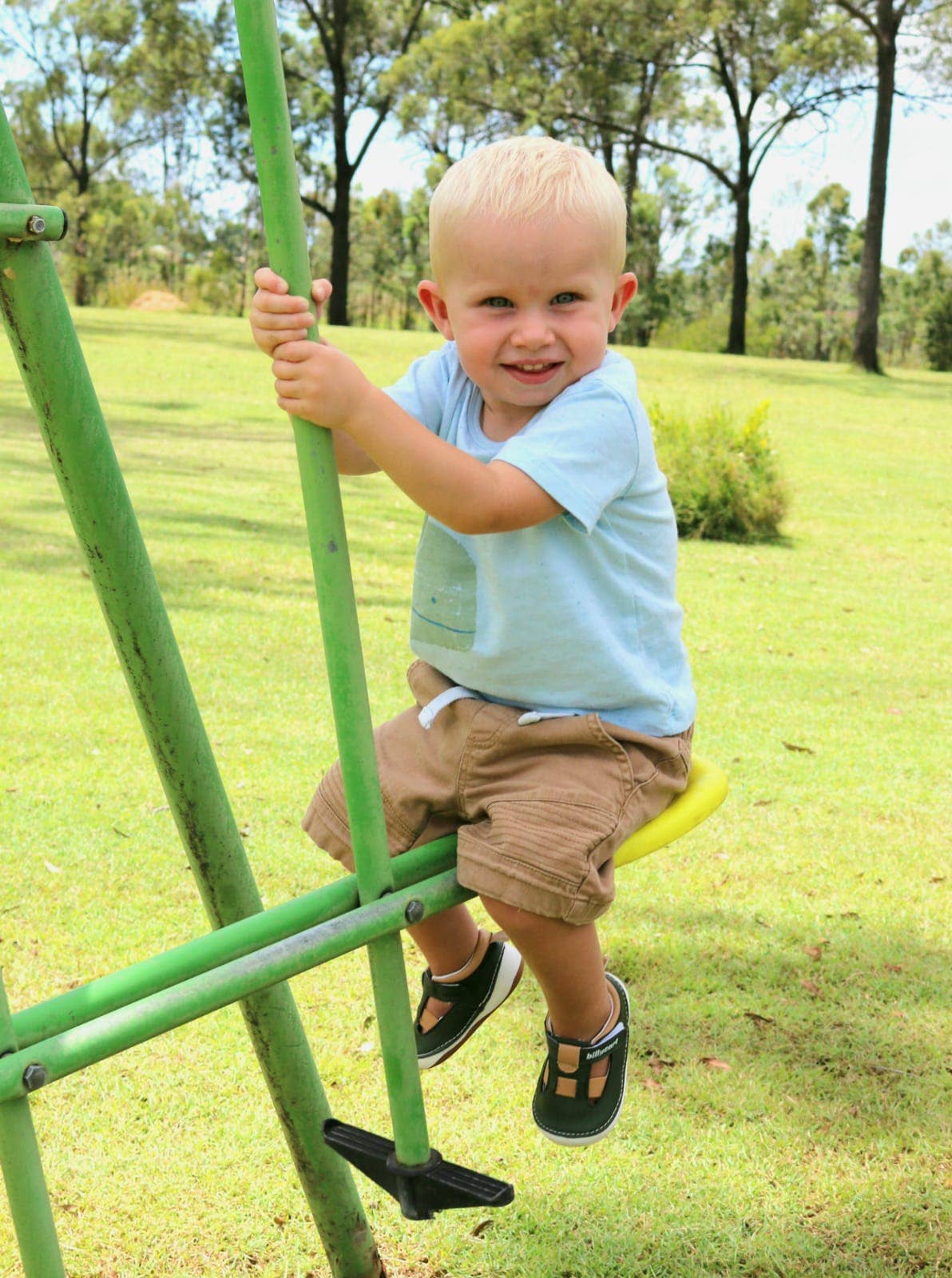 Forrest Green and Tan Baby and Toddler Unisex Sandals