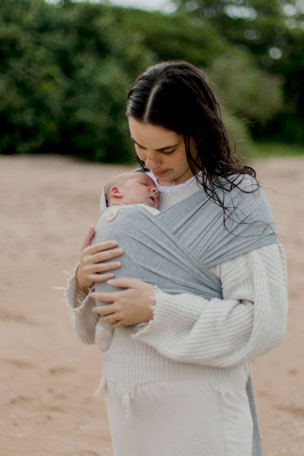 Baby Wrap Carrier - Grey