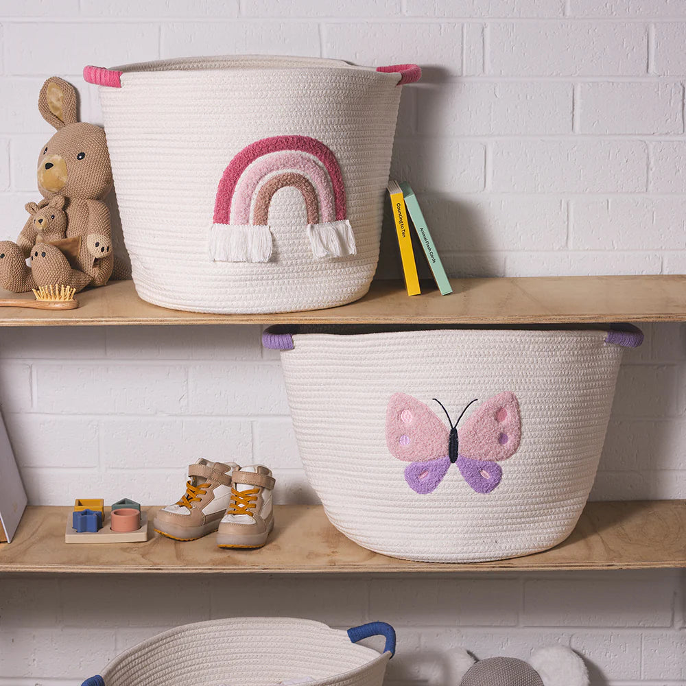 Cotton Rope Embroidered Hampers