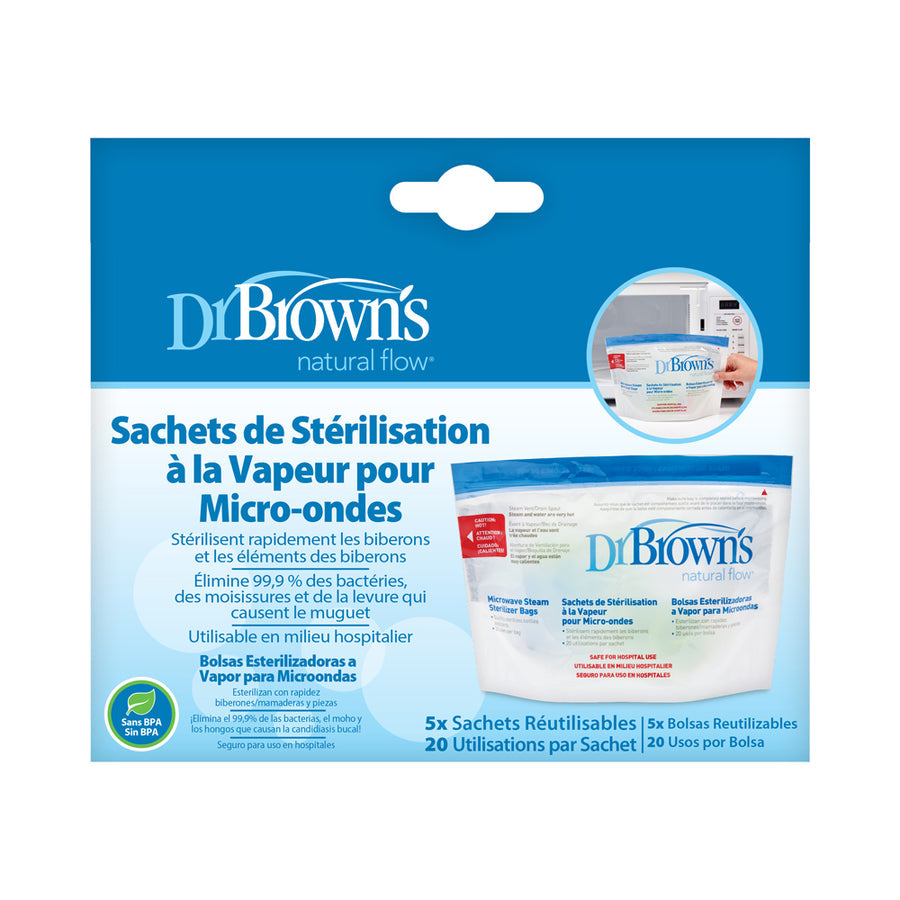 Dr Browns Micrwave Steriliser Bags - 5 Pack