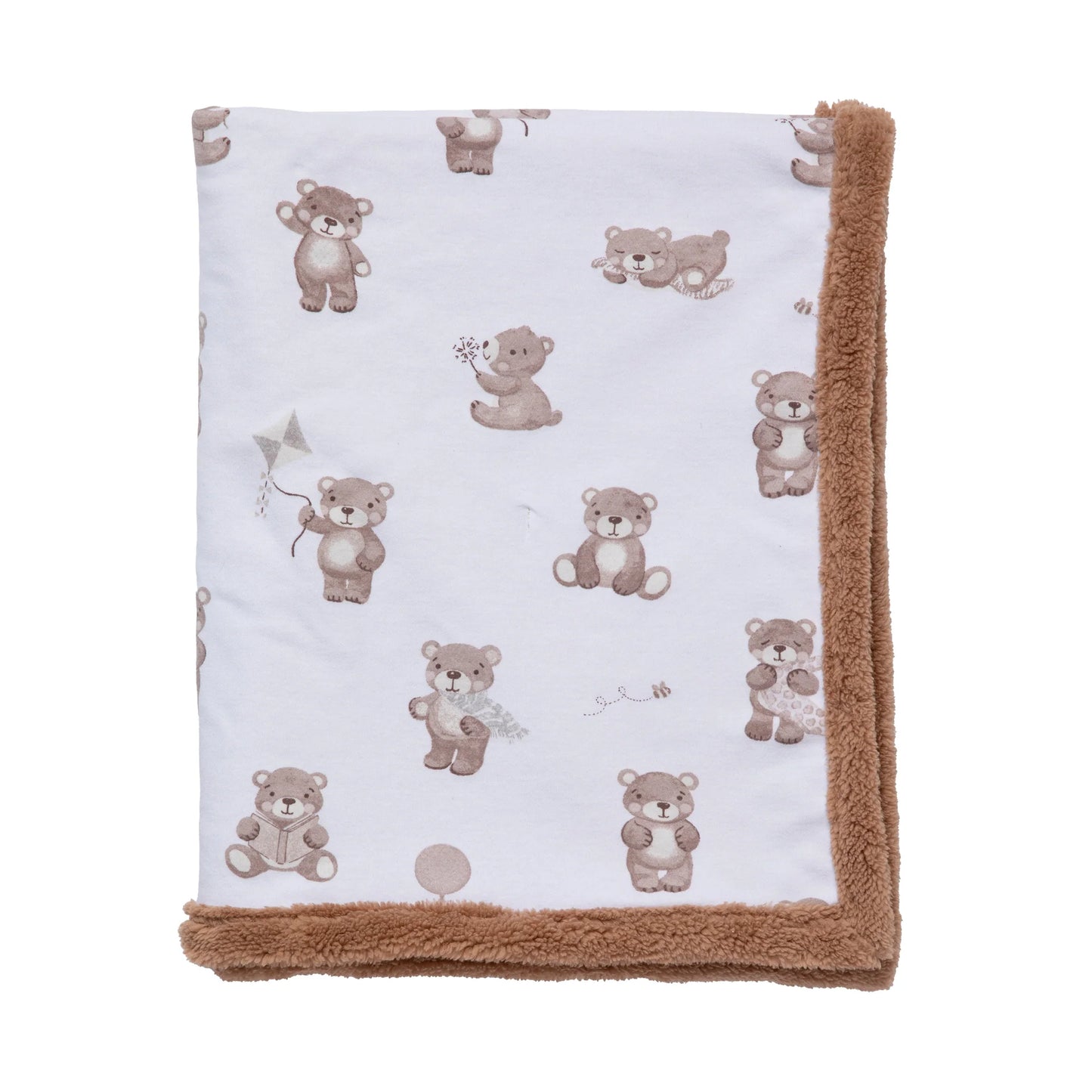Sherpa Blanket - Cuddly Bear