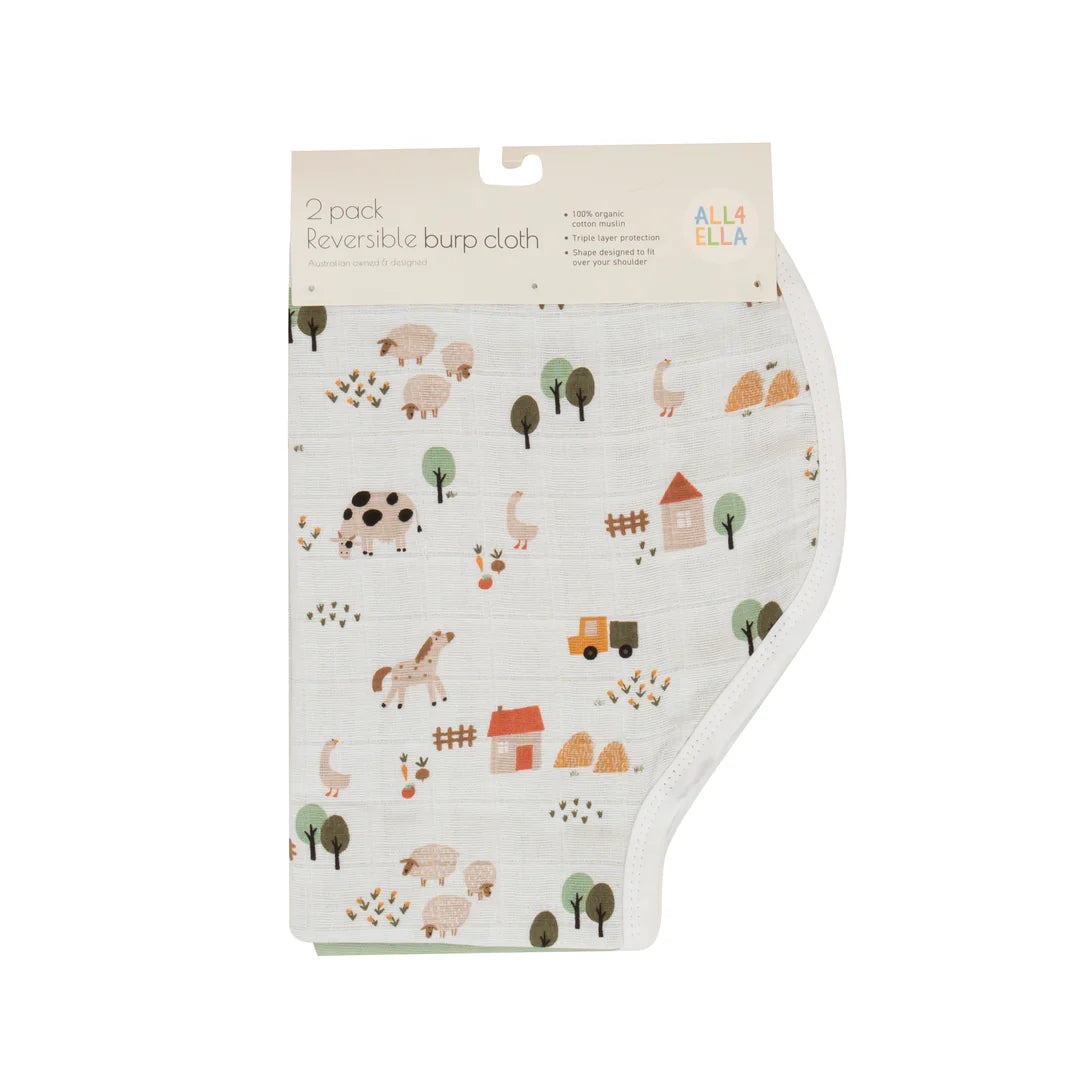 Reversable burp Cloth