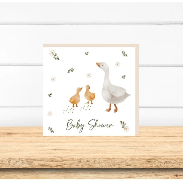 Greeting Card - Baby Shower Ducklings