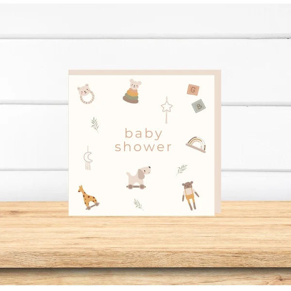 Greeting Card - Baby Shower Toys