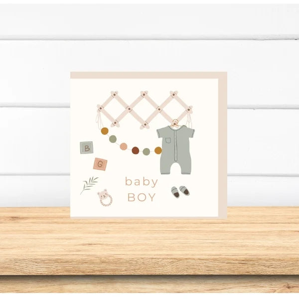 Greeting Card - Baby Boy Nursery
