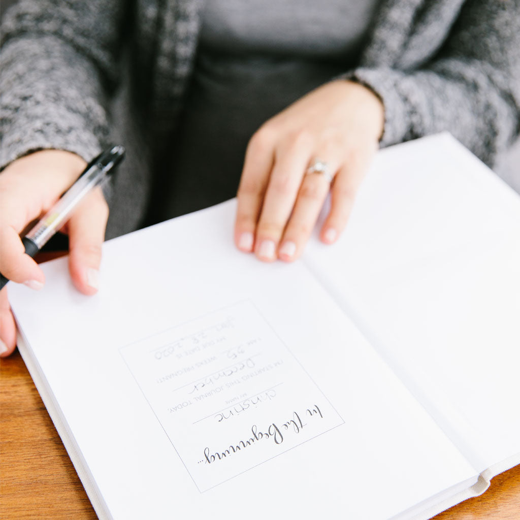 Linen Pregnancy Journal
