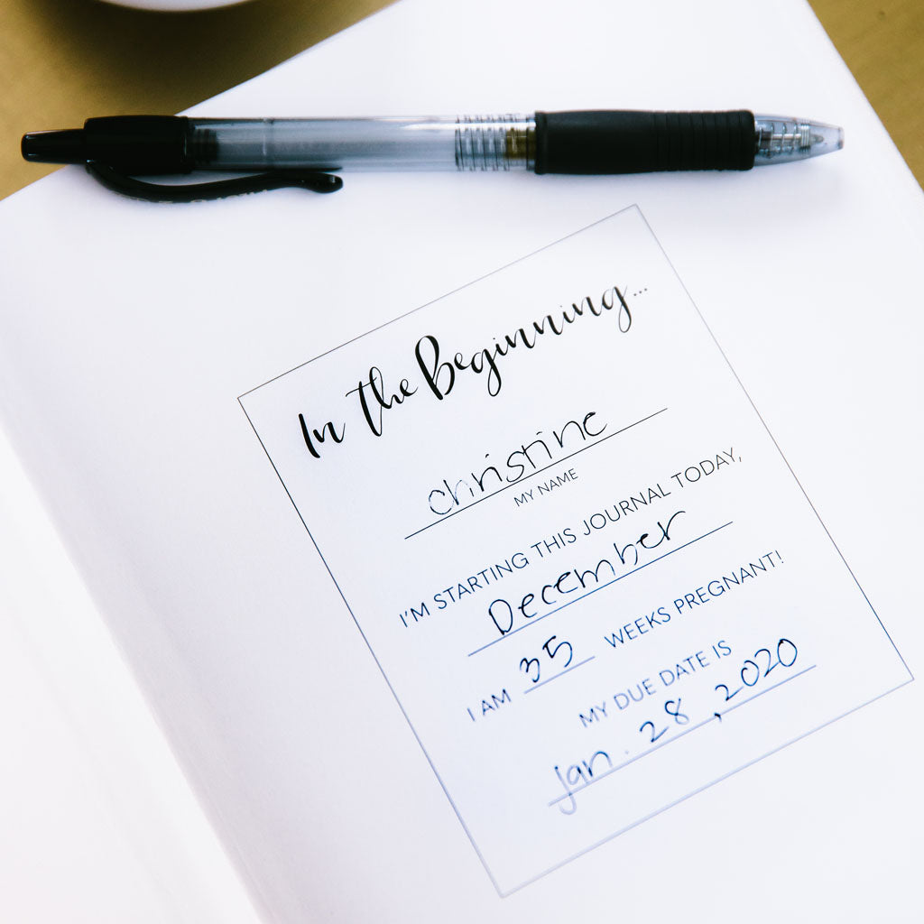 Linen Pregnancy Journal