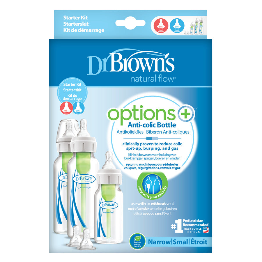 DR Browns Options+ Anti Colic Narrow Neck Starter Set
