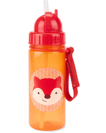 Zoo PP Straw Bottle - Fox