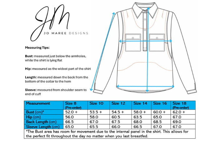Jo Maree Designs Breastfeeding Work Shirt