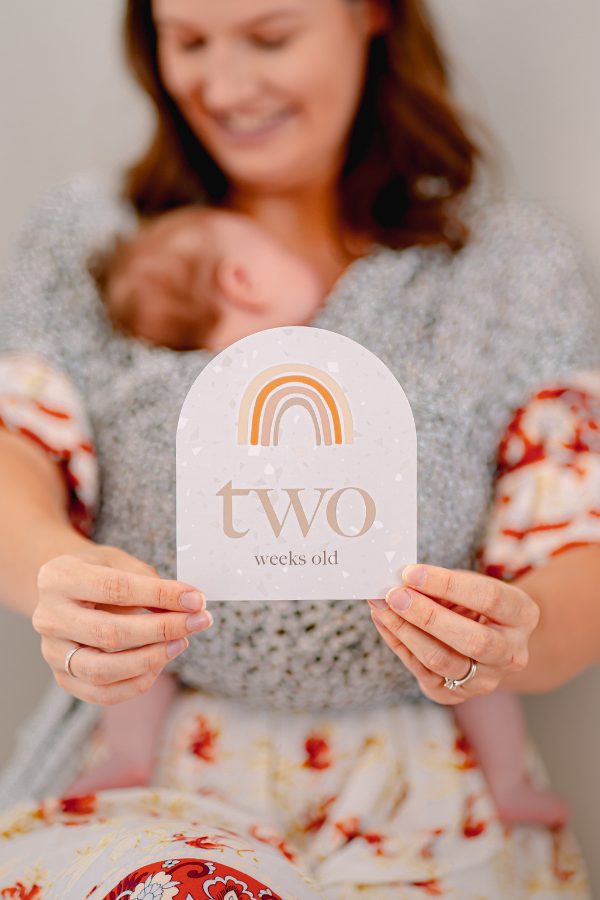 Somewhere Over the Rainbow | Baby Milestone Cards