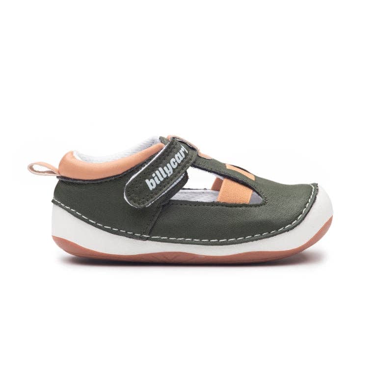 Forrest Green and Tan Baby and Toddler Unisex Sandals