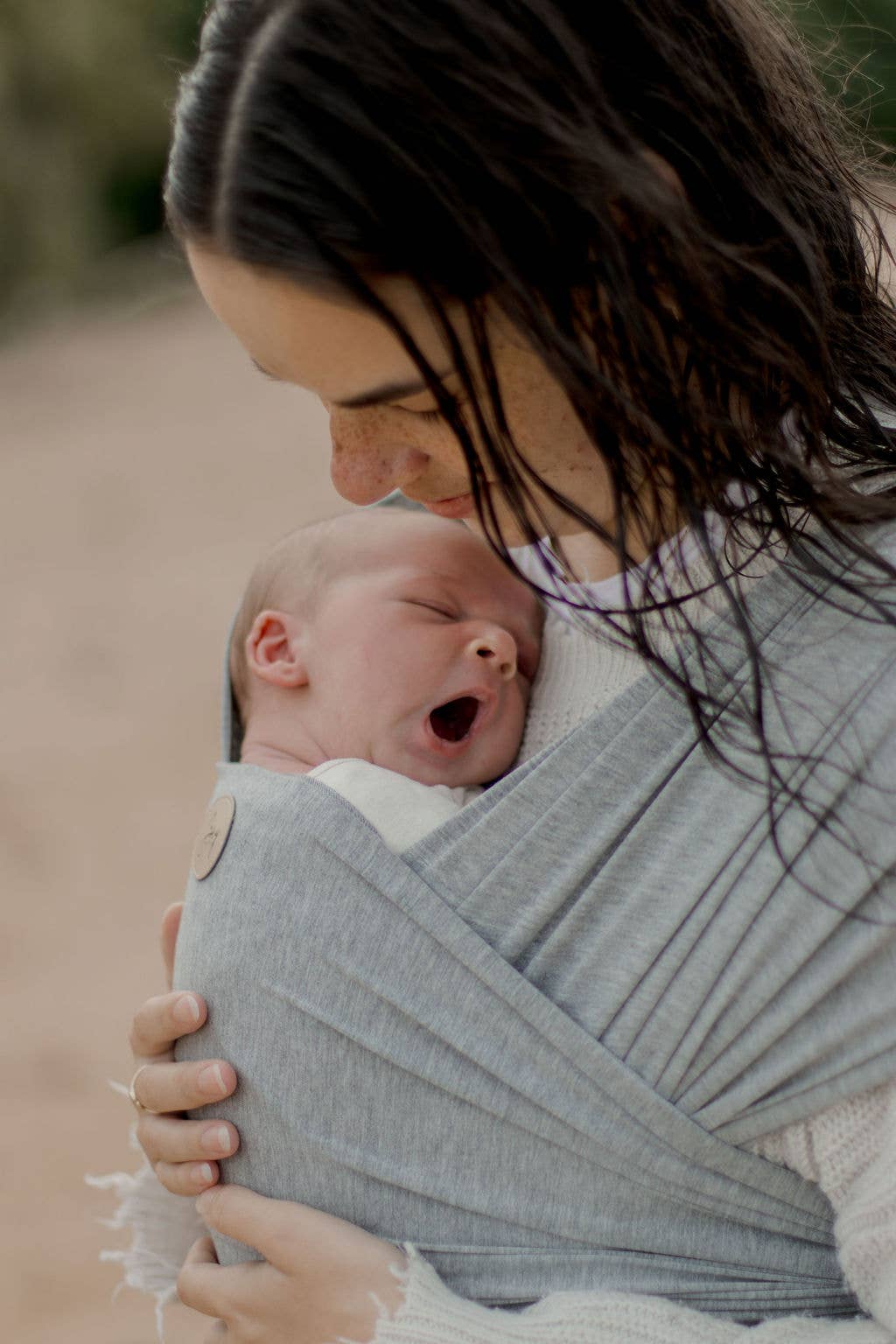 Baby Wrap Carrier - Grey