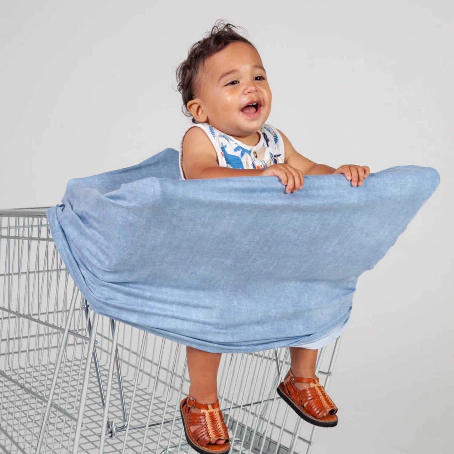 Multi-Use Nursing & Breastfeeding Cover - Sea Blue Denim