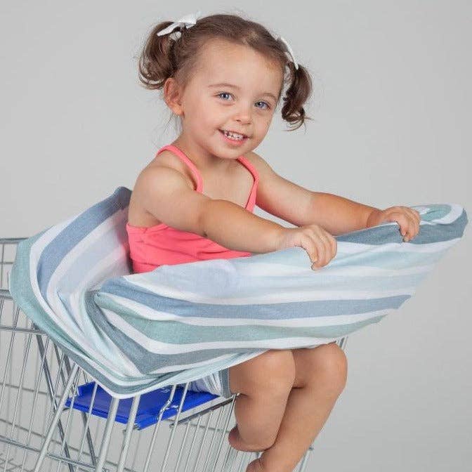 Multi-Use Nursing & Breastfeeding Cover - Green Stripes