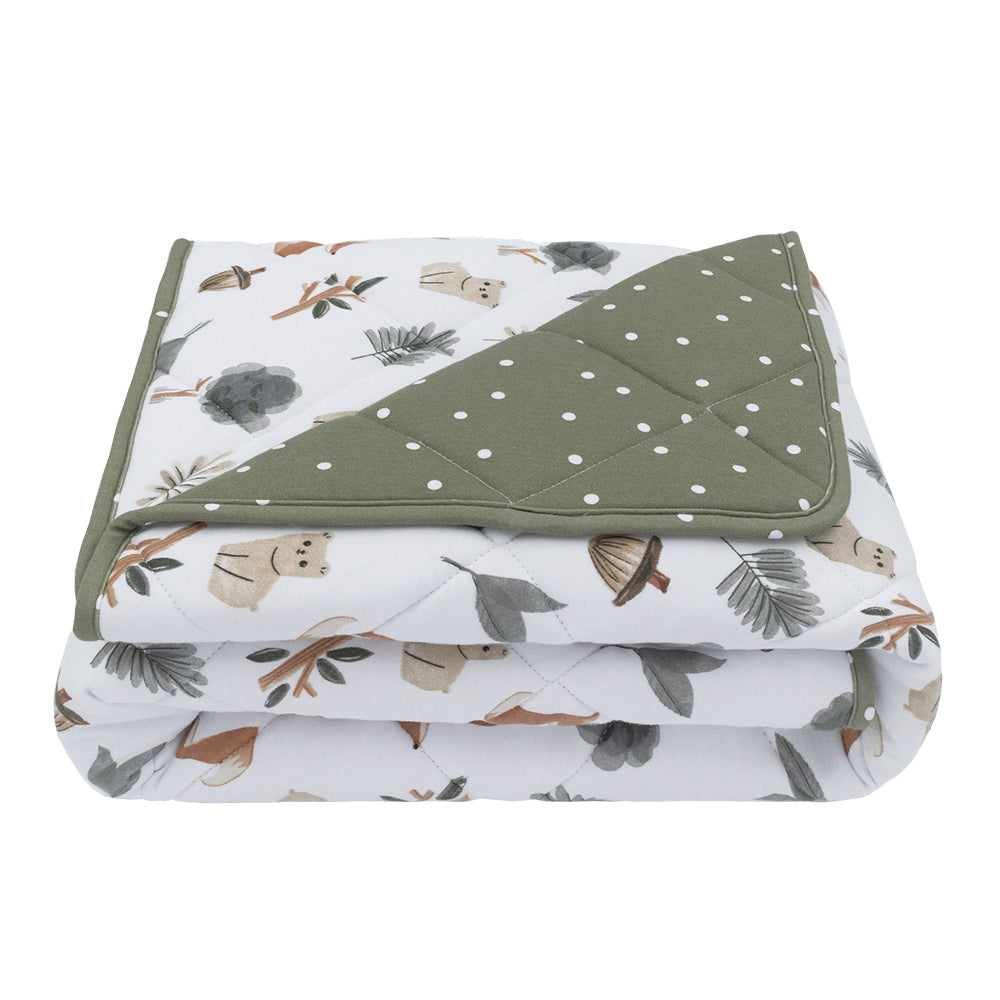 Reversible Jersey Quilted Cot Comforter
