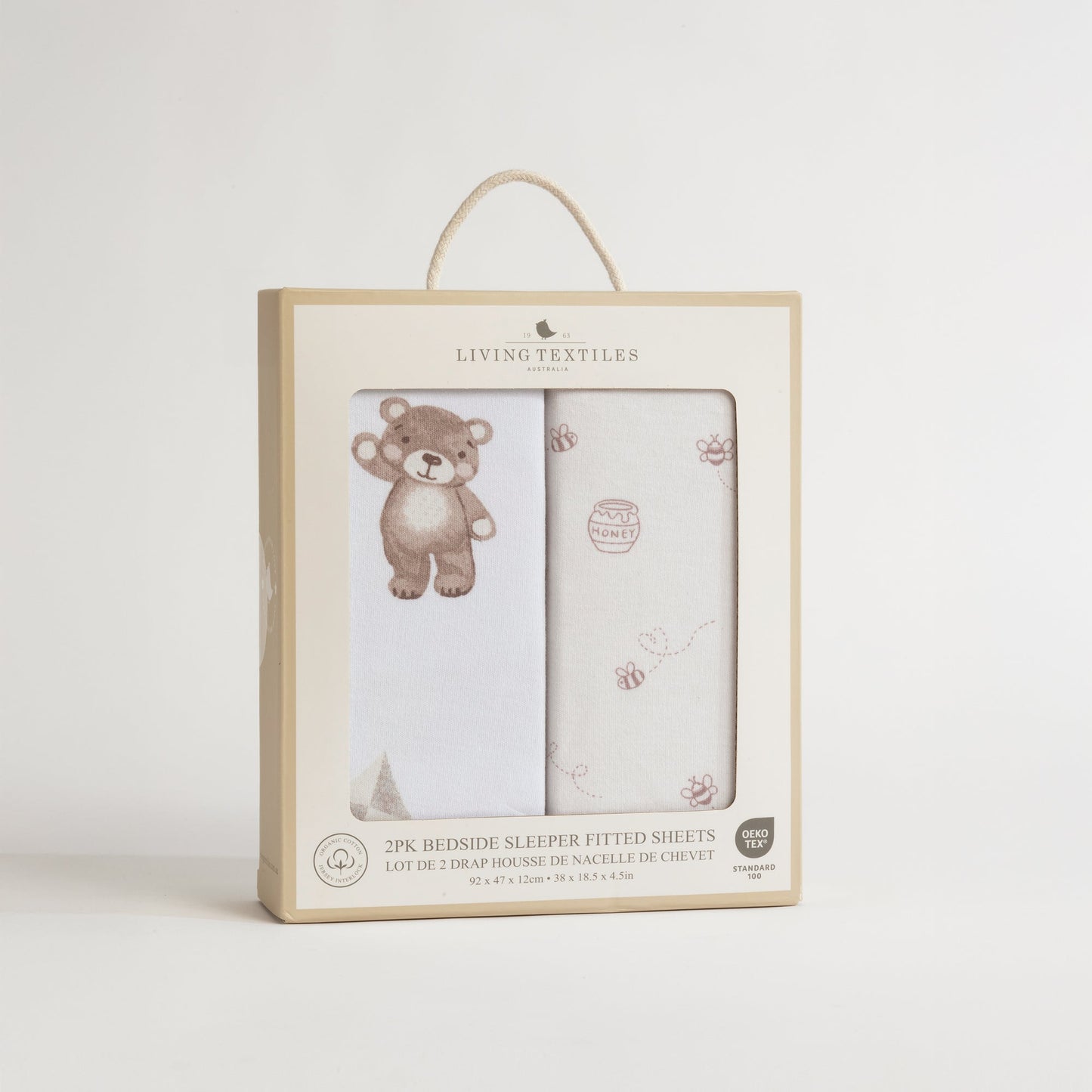 2 Pack Jersey Bedside Sleeper Fitted Sheet