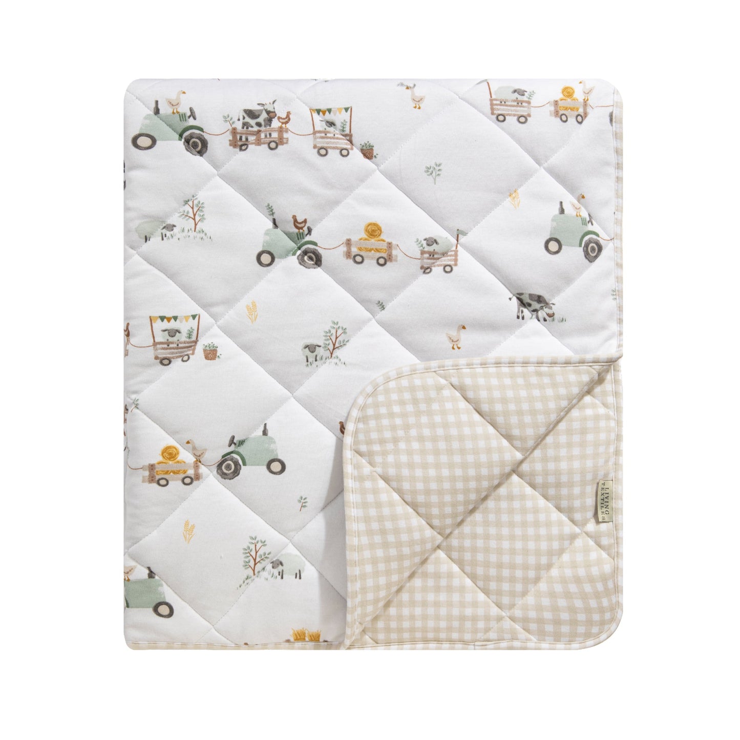 Reversible Jersey Quilted Cot Comforter