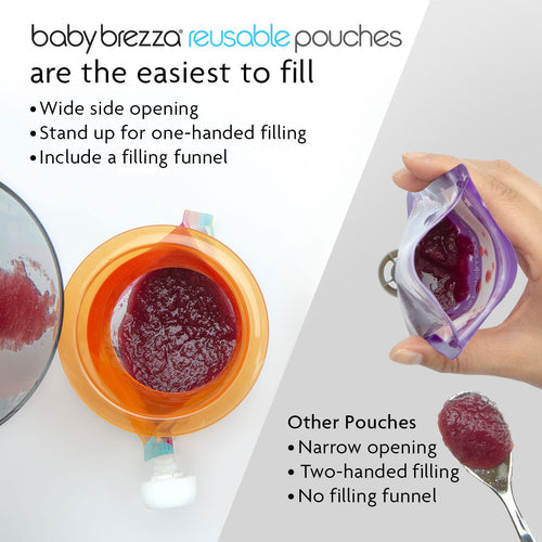 Reusable Baby Food Pouches - 10 Pack
