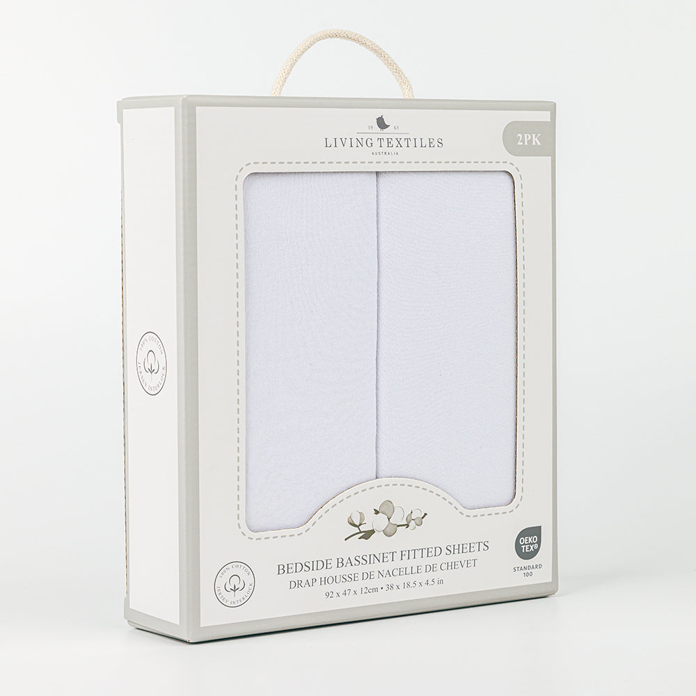 2 Pack Jersey Bedside Sleeper Fitted Sheet