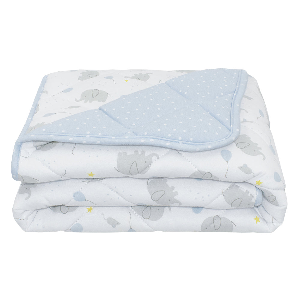Reversible Jersey Quilted Cot Comforter