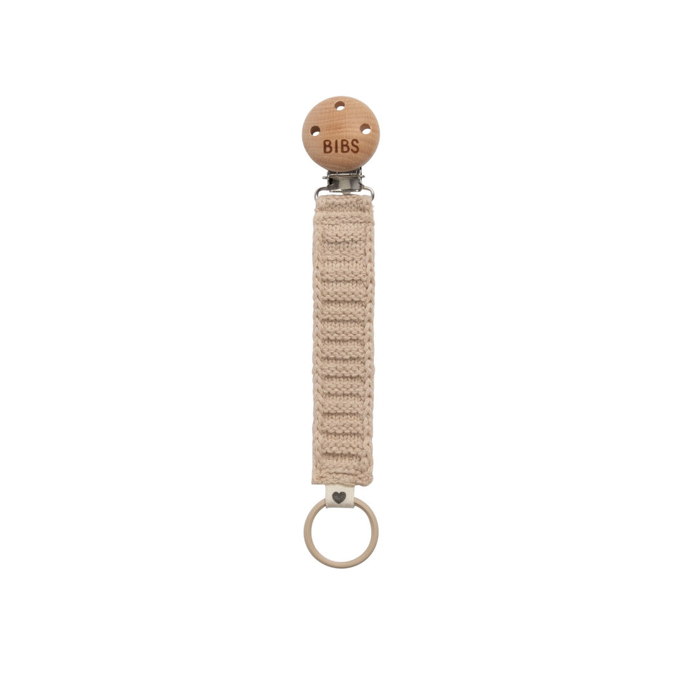 Bibs Knitted Pacifier Clips
