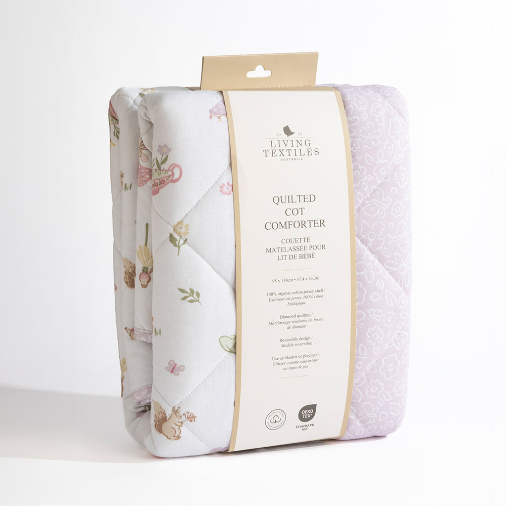 Reversible Jersey Quilted Cot Comforter