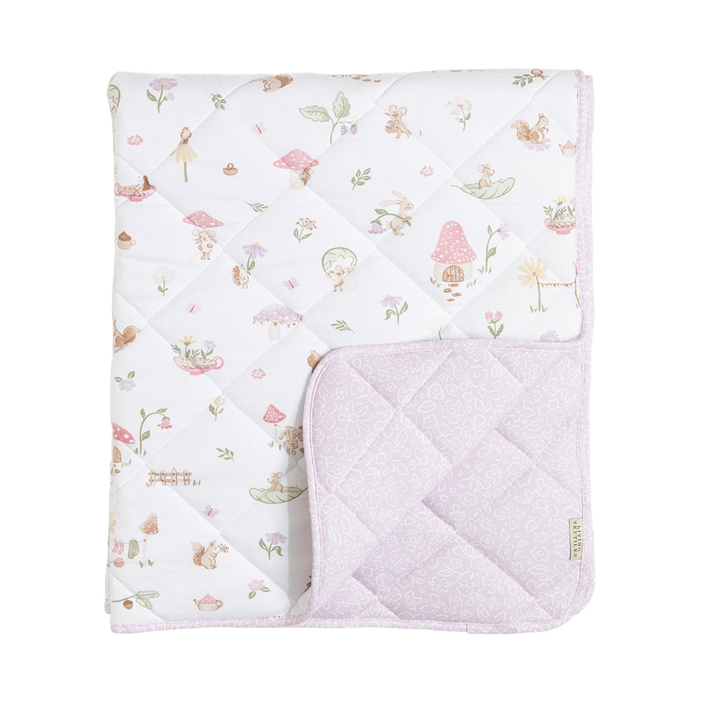 Reversible Jersey Quilted Cot Comforter