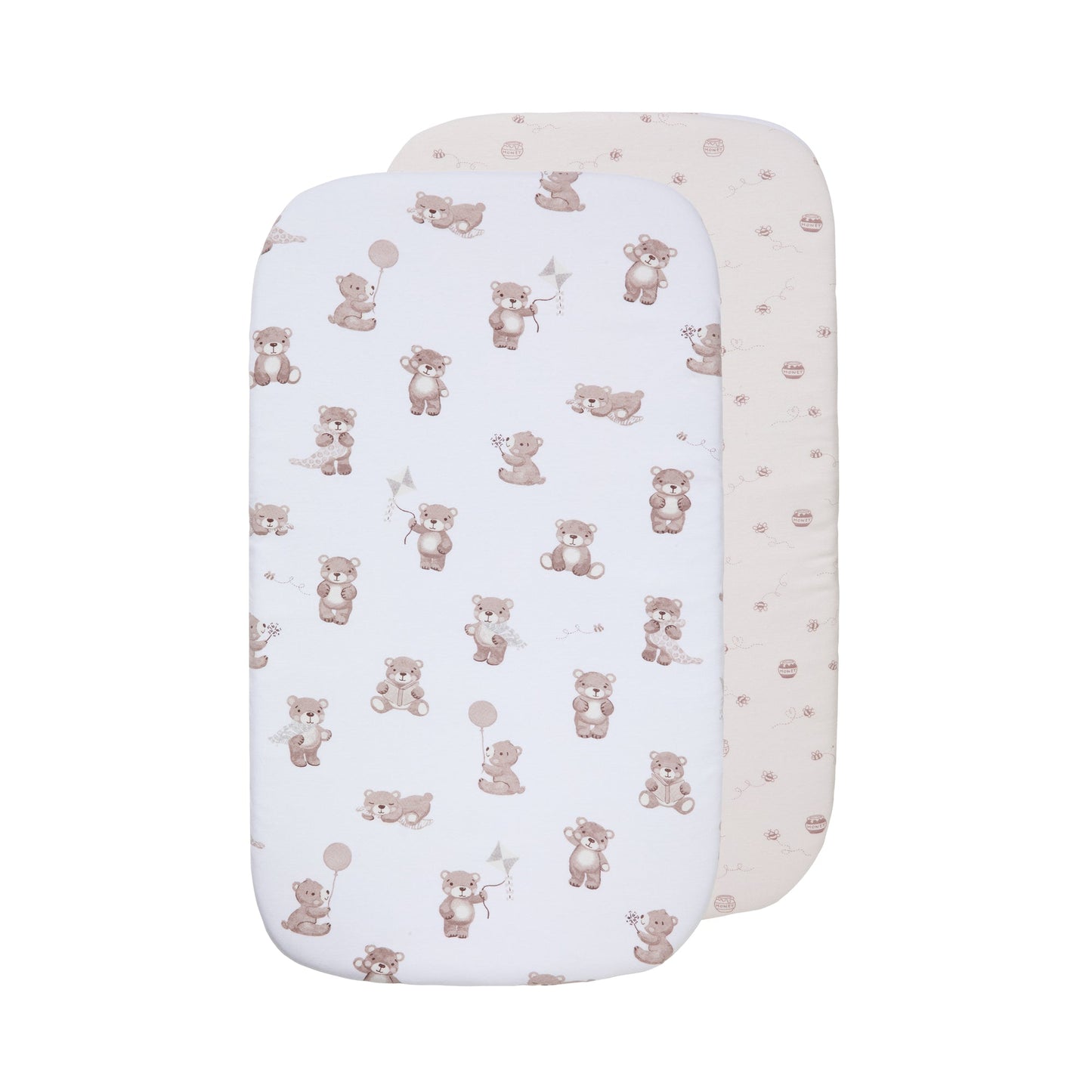 2 Pack Jersey Bedside Sleeper Fitted Sheet