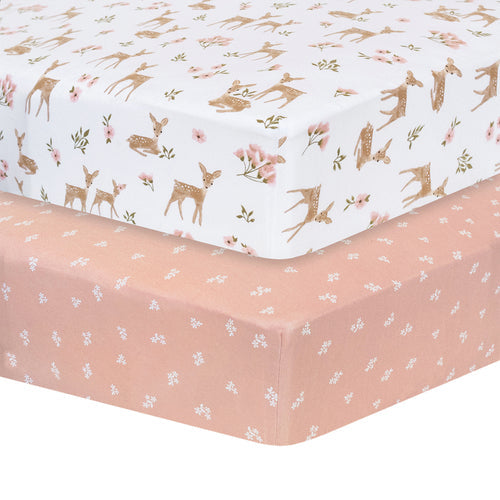 2 Pack Organic Cot Fitted Sheets