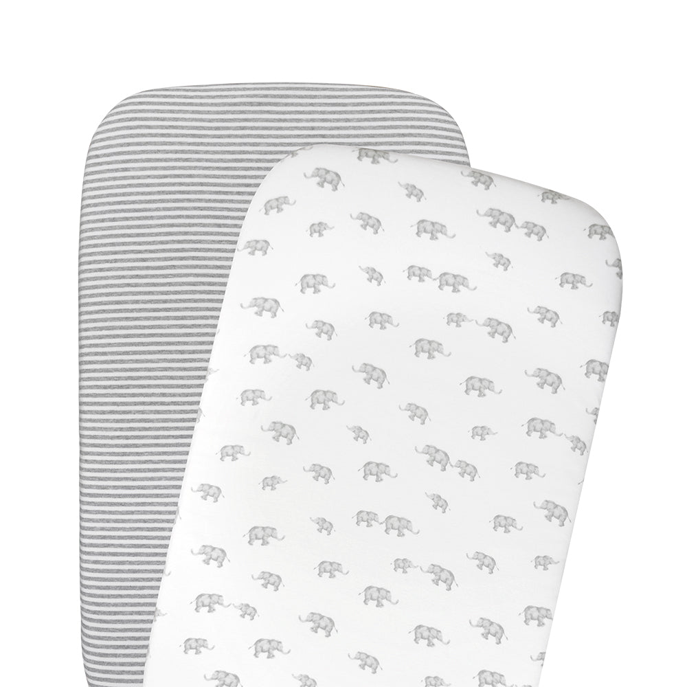 2 Pack Jersey Bedside Sleeper Fitted Sheet