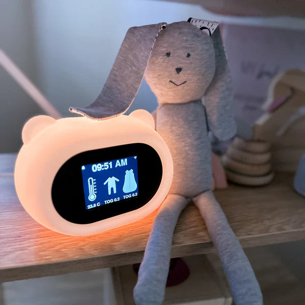 Baby Sleepwear Guide, Night Light and Thermometer By Sleep like Goldilocks