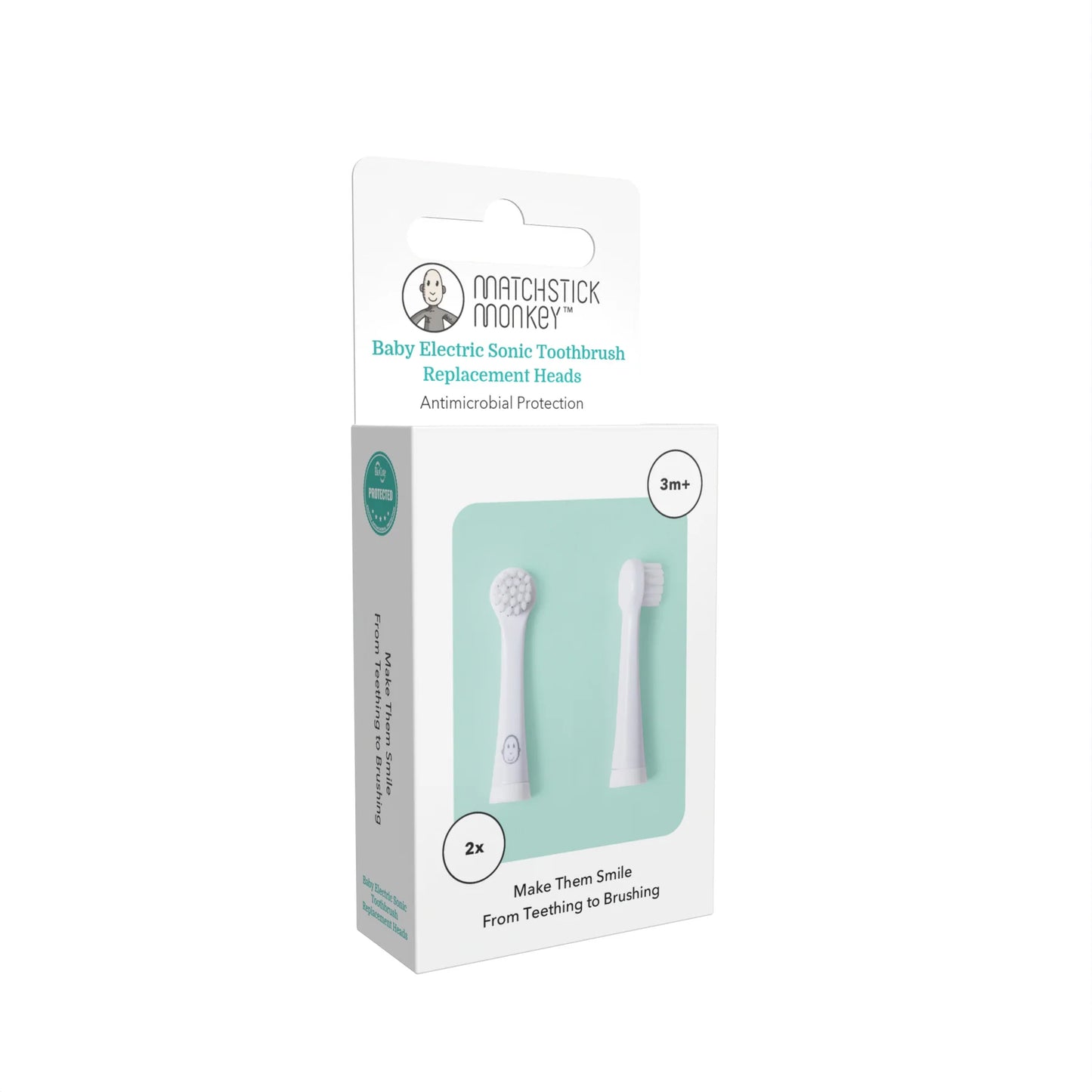 Matchstick Monkey Baby Sonic Toothbrush Replacement Heads