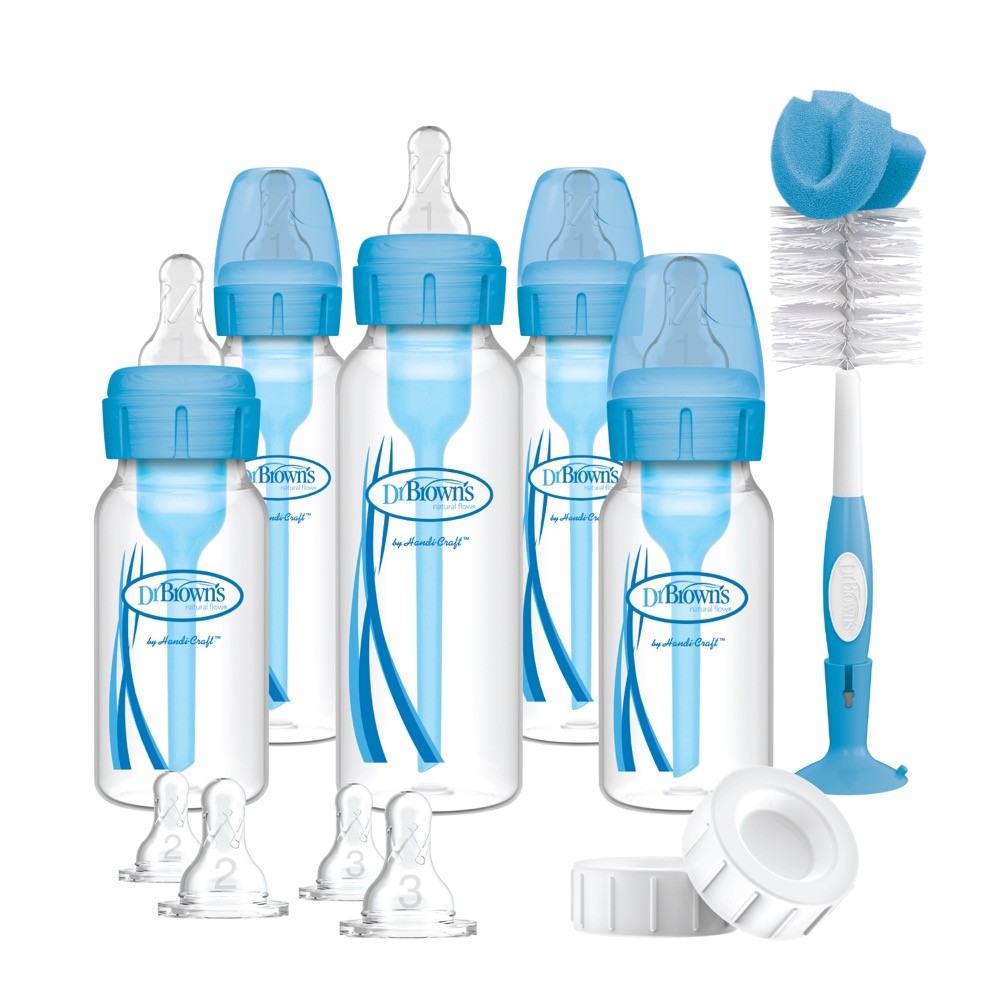 Dr Browns Options+ Anti Colic Bottle Narrow Neck Gift Set Blue