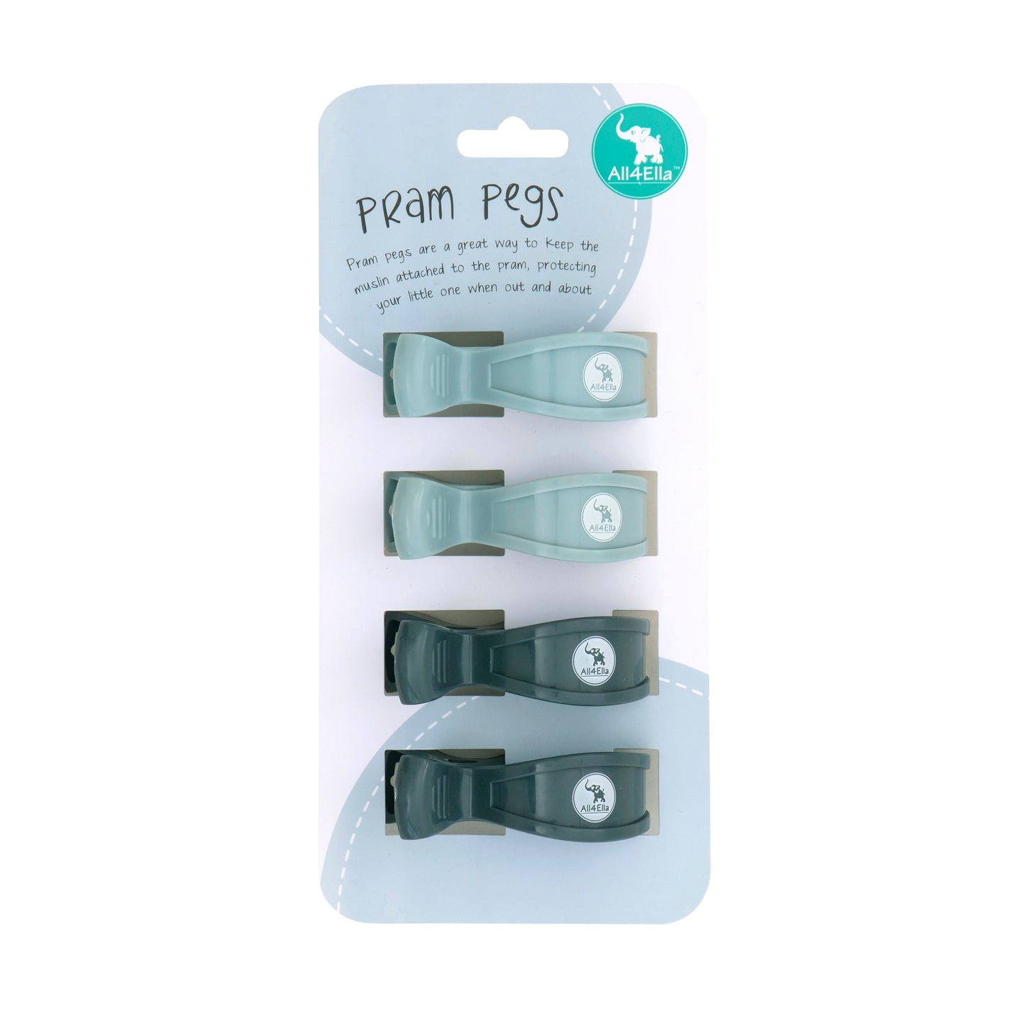 4 Pack Pram Pegs