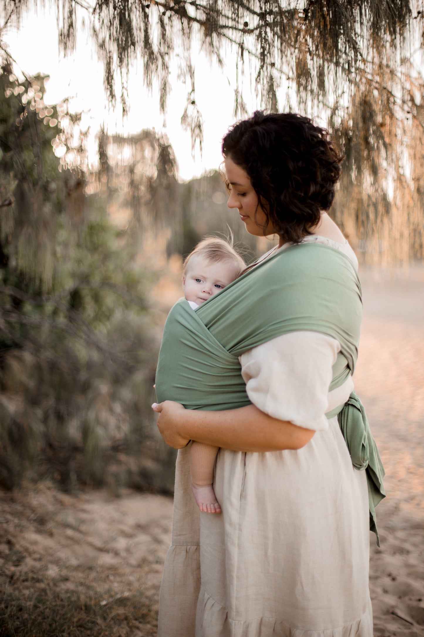 Baby Wrap Carrier - Forrest Green