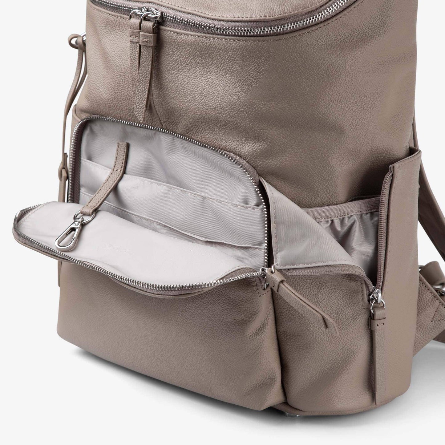 Frankie Everyday Backpack (Leather) Taupe