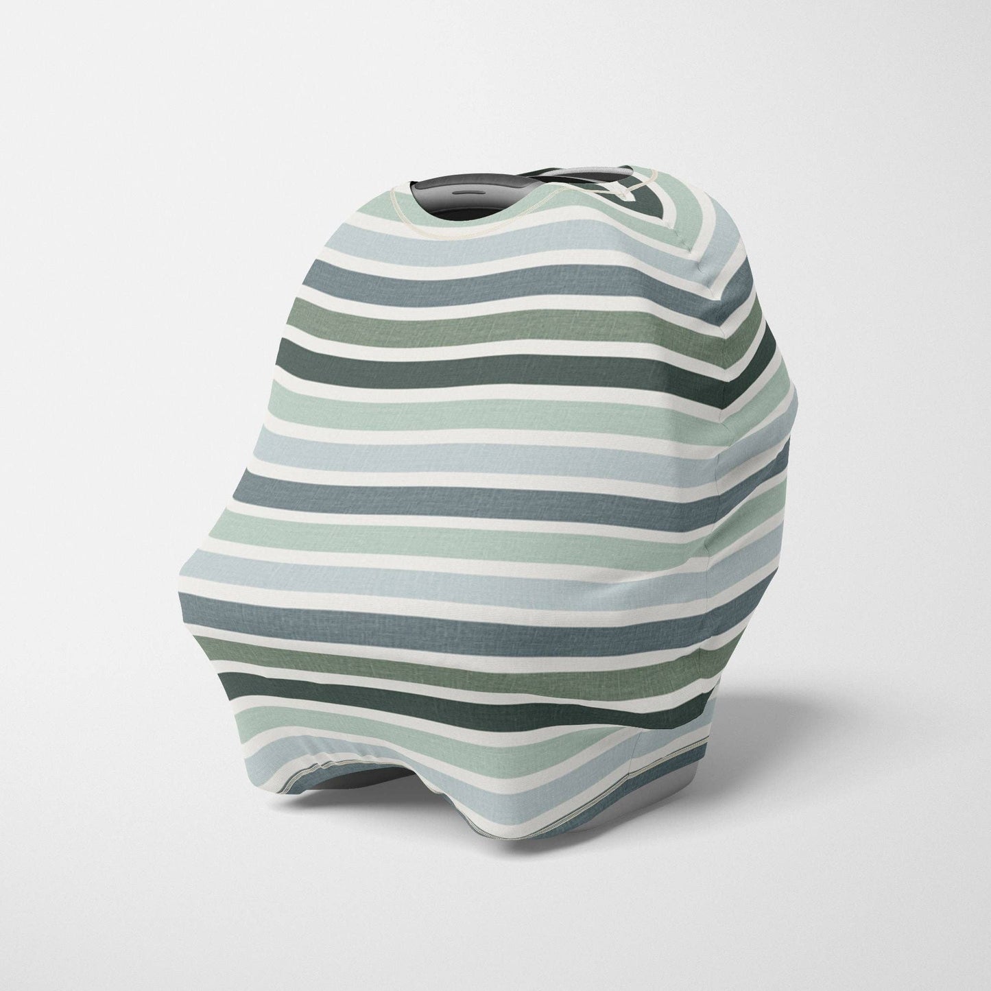 Multi-Use Nursing & Breastfeeding Cover - Green Stripes