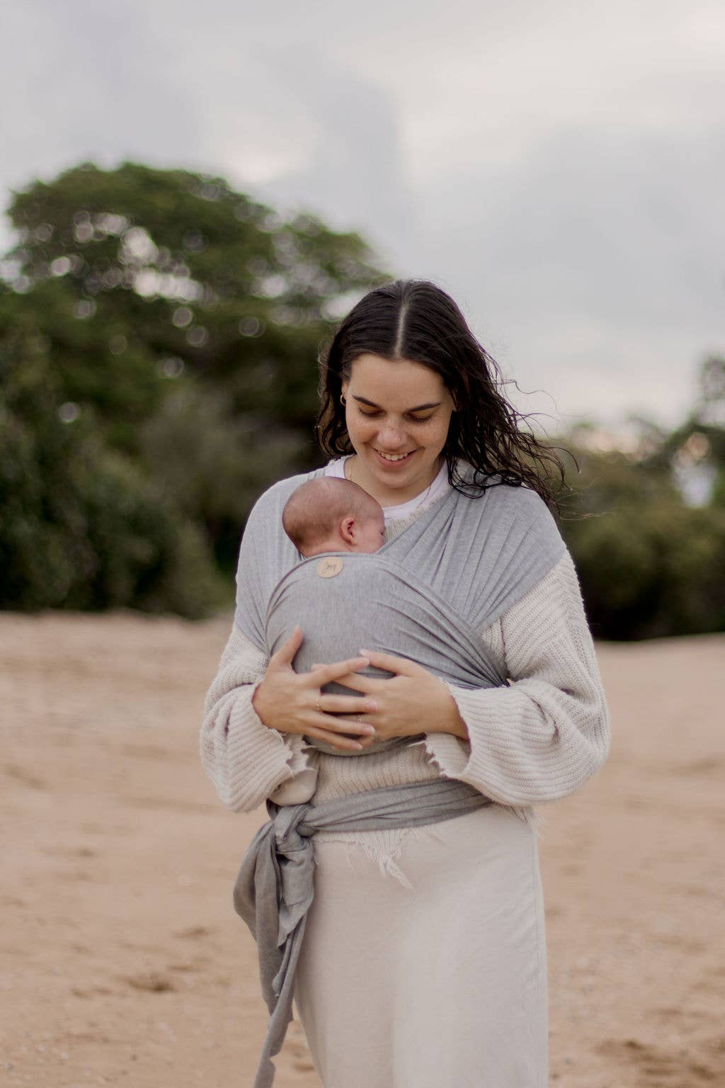 Baby Wrap Carrier - Grey