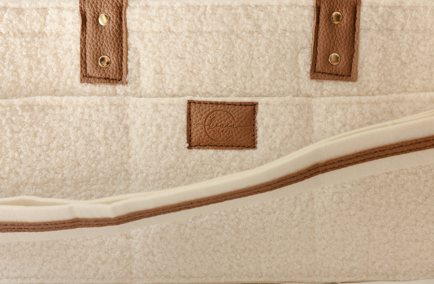 XL Teddy Nappy Caddy - Snow Tan