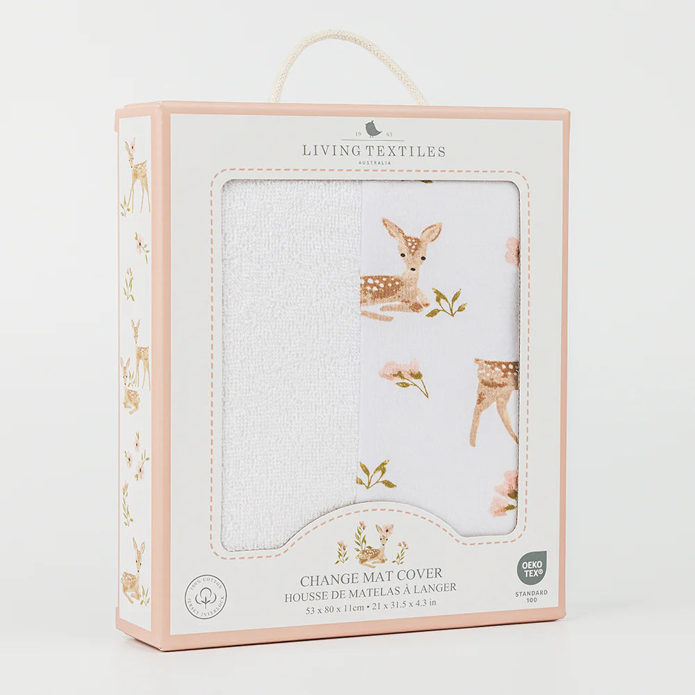 Jersey Change Mat Cover - Sophia Garden