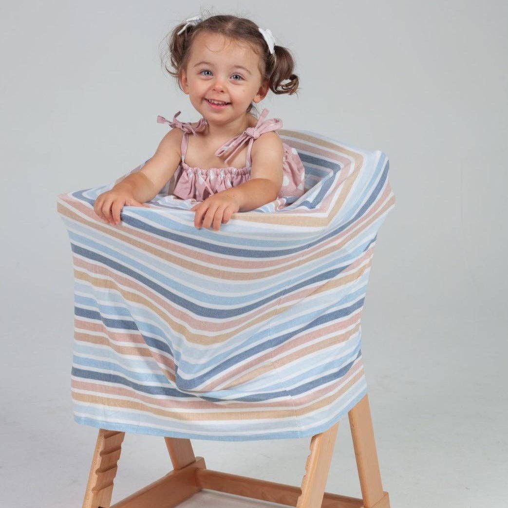 Multi-Use Nursing & Breastfeeding Cover - Retro Stripes