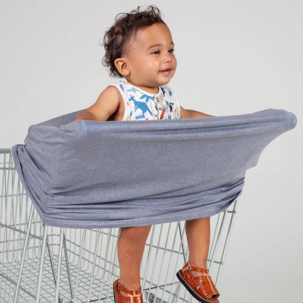 Multi-Use Nursing & Breastfeeding Cover - Grey Stone Denim