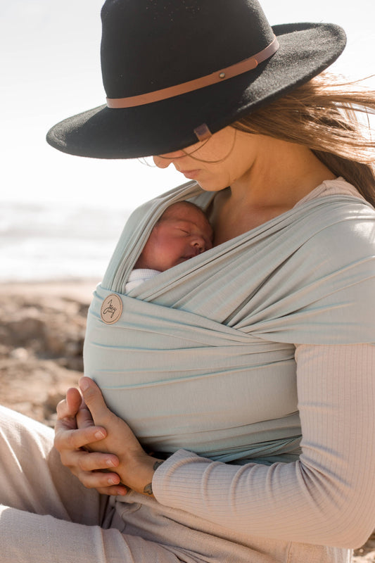 Baby Wrap Carrier - Sea Foam Green