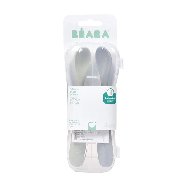 Beaba 1st Stage Silicone Spoons 2 Pack